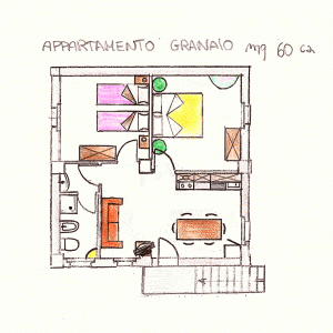piantina-granaio-appartamento-vacanze-in-toscana